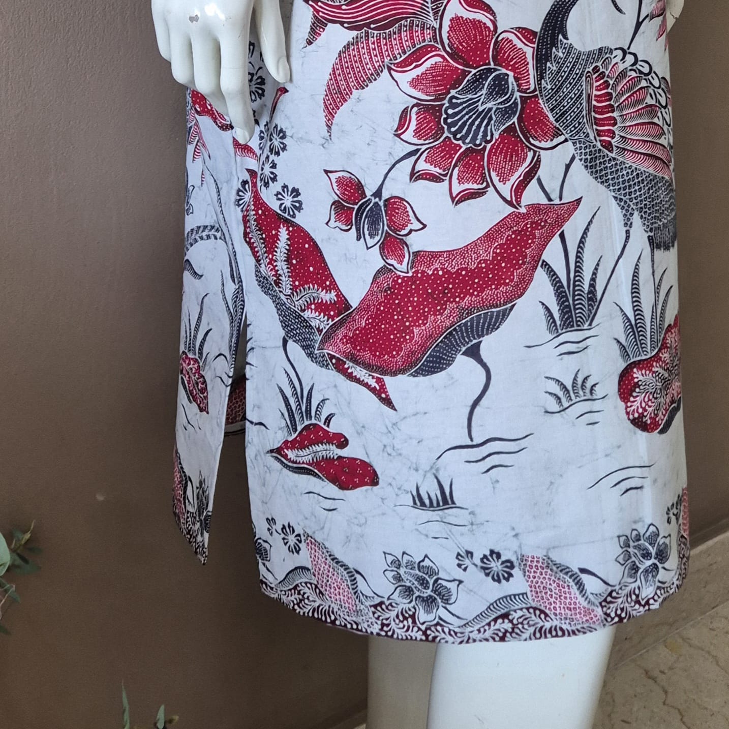 Batik Nyonya Cheongsam Dress - XL