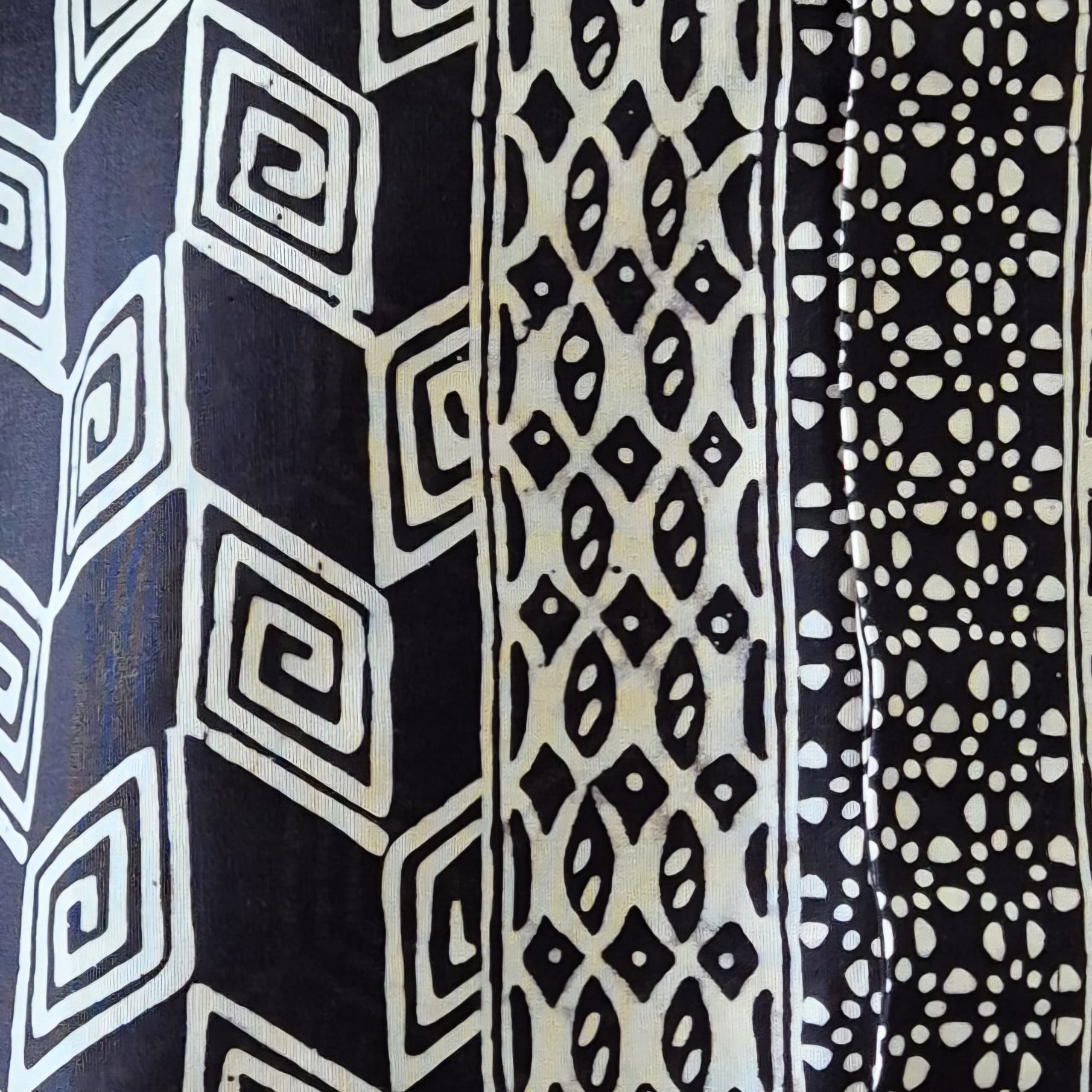 Men's Batik Linen Short Sleeve Shirt - S