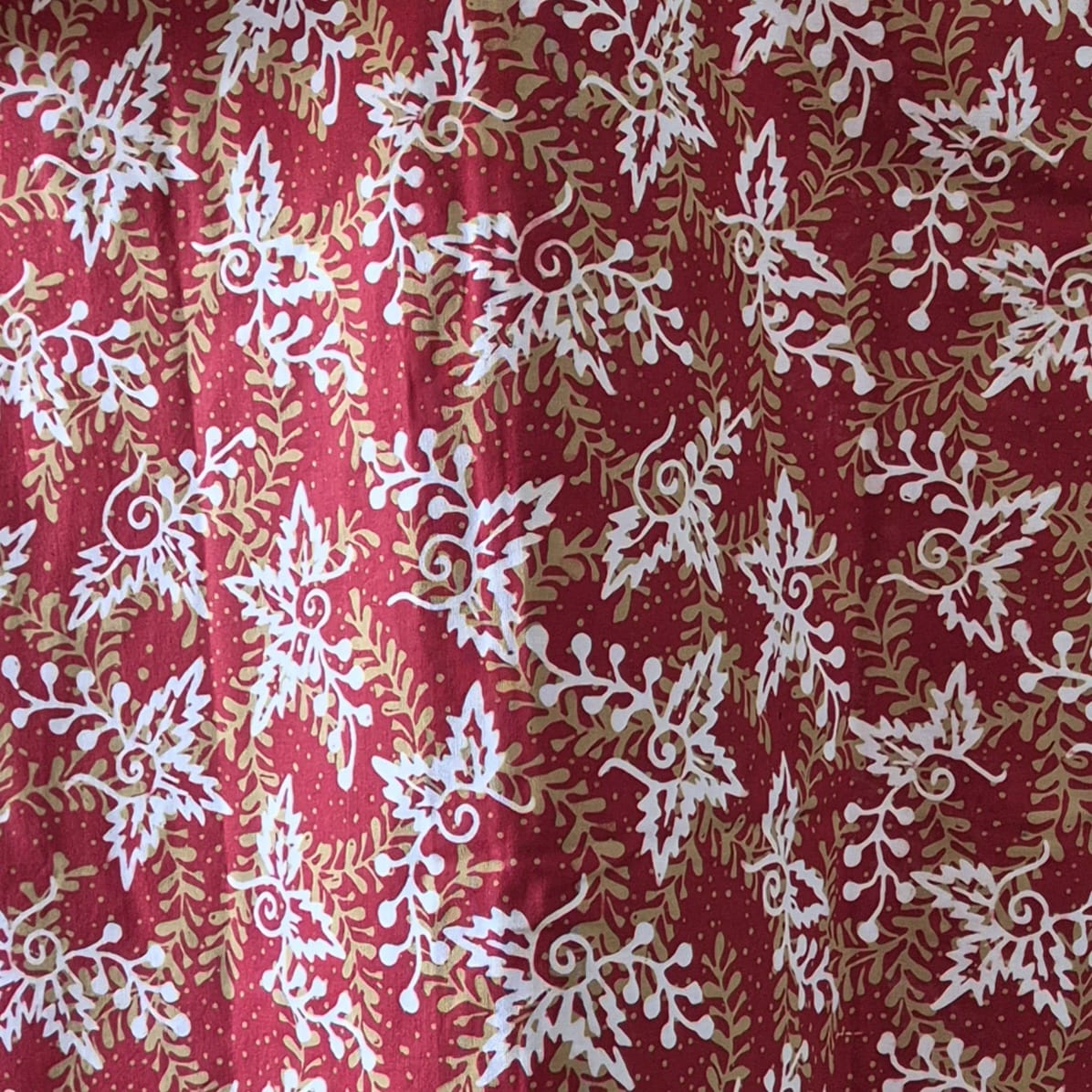 Men's Batik Linen Short Sleeve Shirt - S