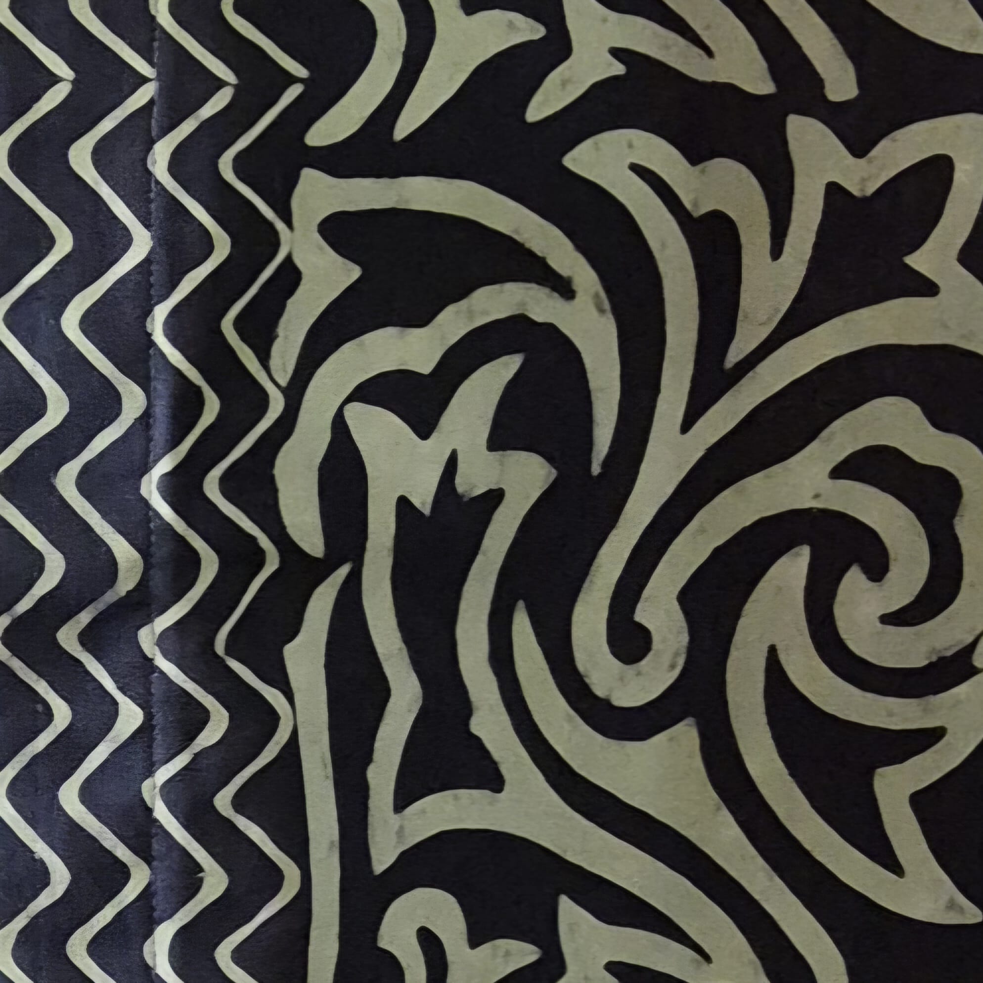 Men's Batik Linen Short Sleeve Shirt - XL