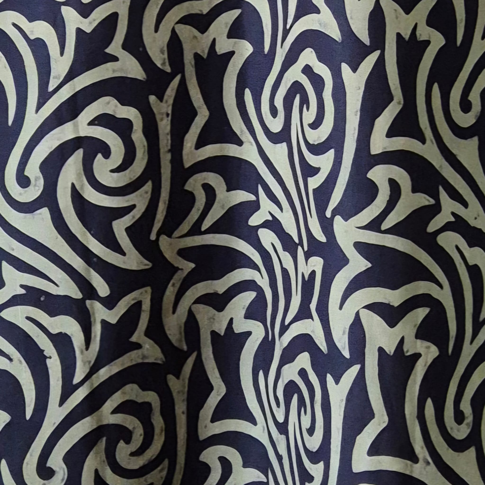 Men's Batik Linen Short Sleeve Shirt - XL