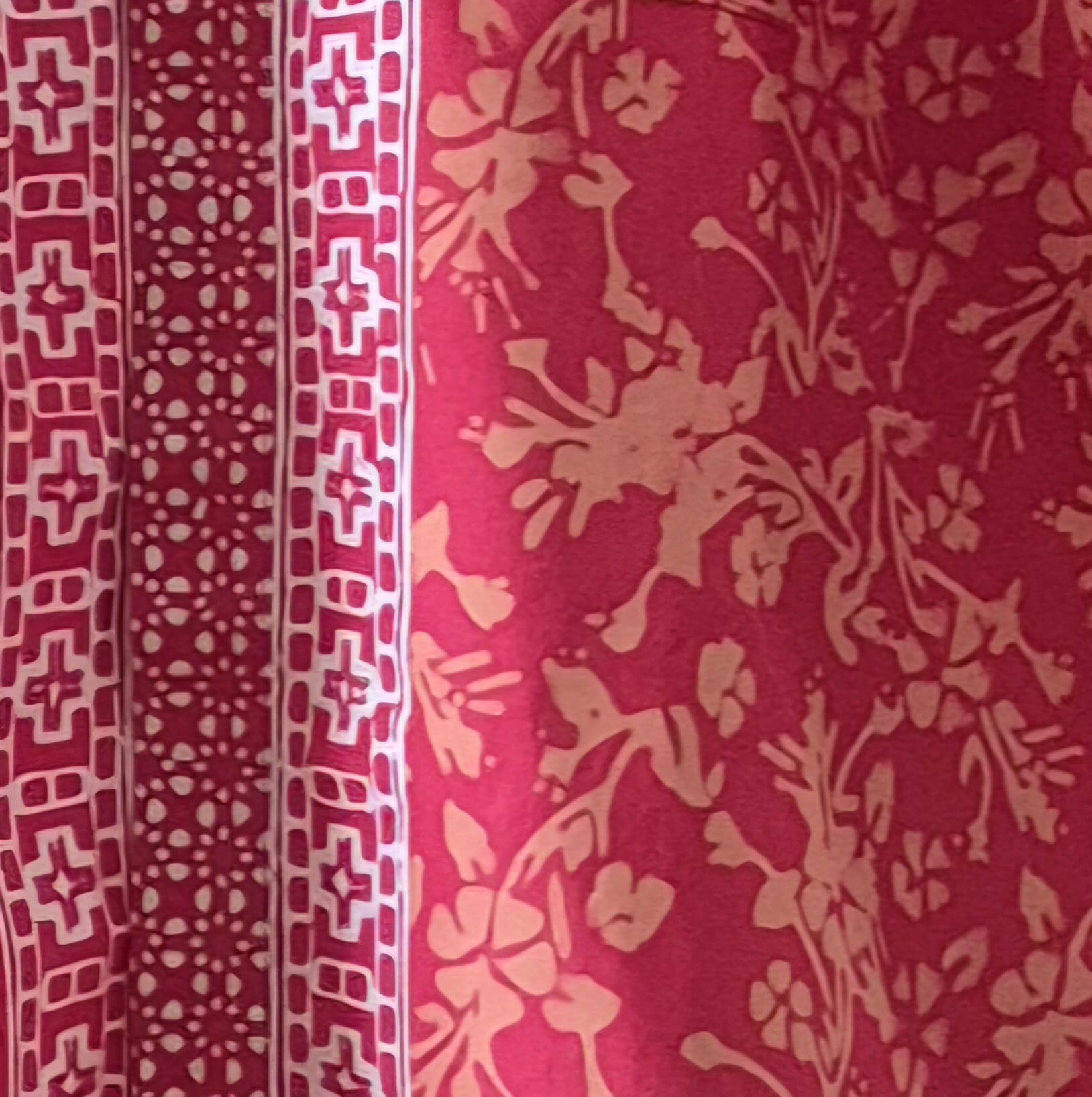 Men's Batik Linen Short Sleeve Shirt - XL