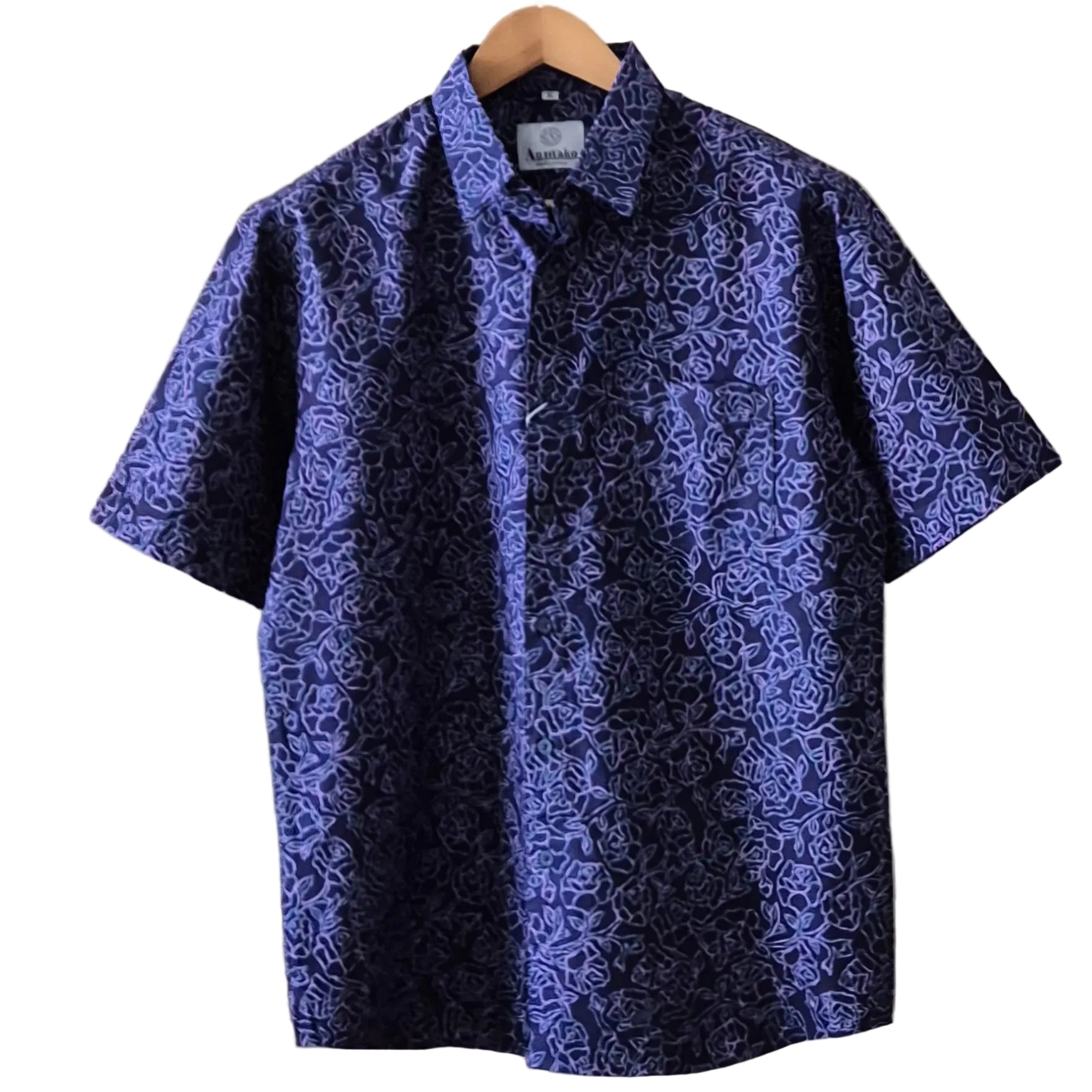 Batik Men's Short Sleeve Shirt - L
