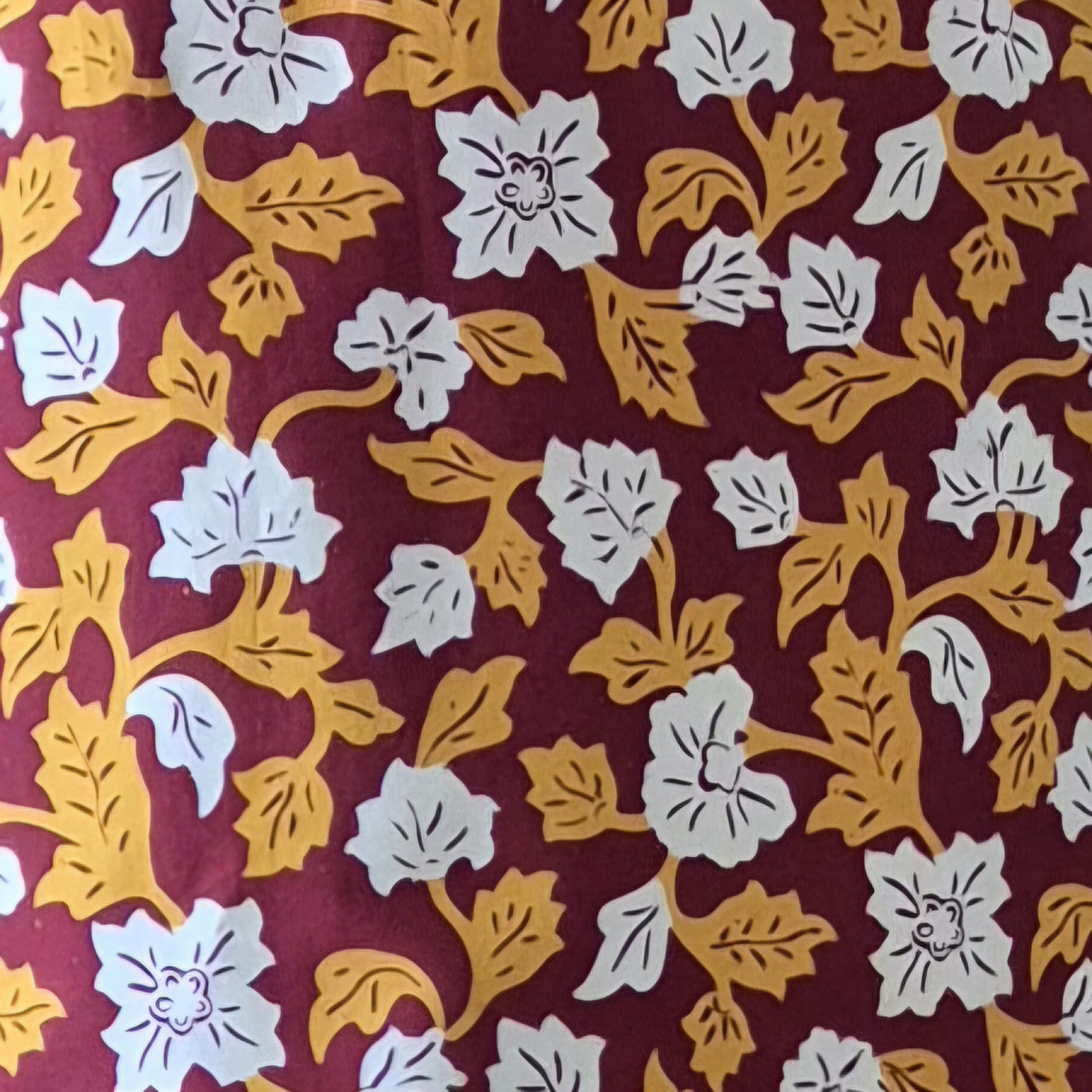 Batik Tulis Classic V Neck Dress - S