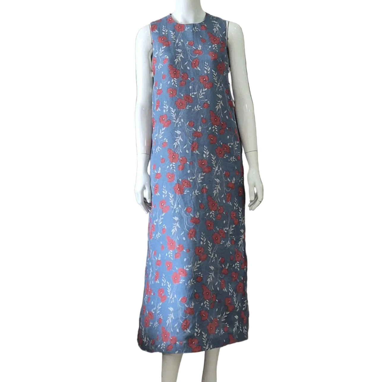 JP Linen Round Neck Maxi Dress