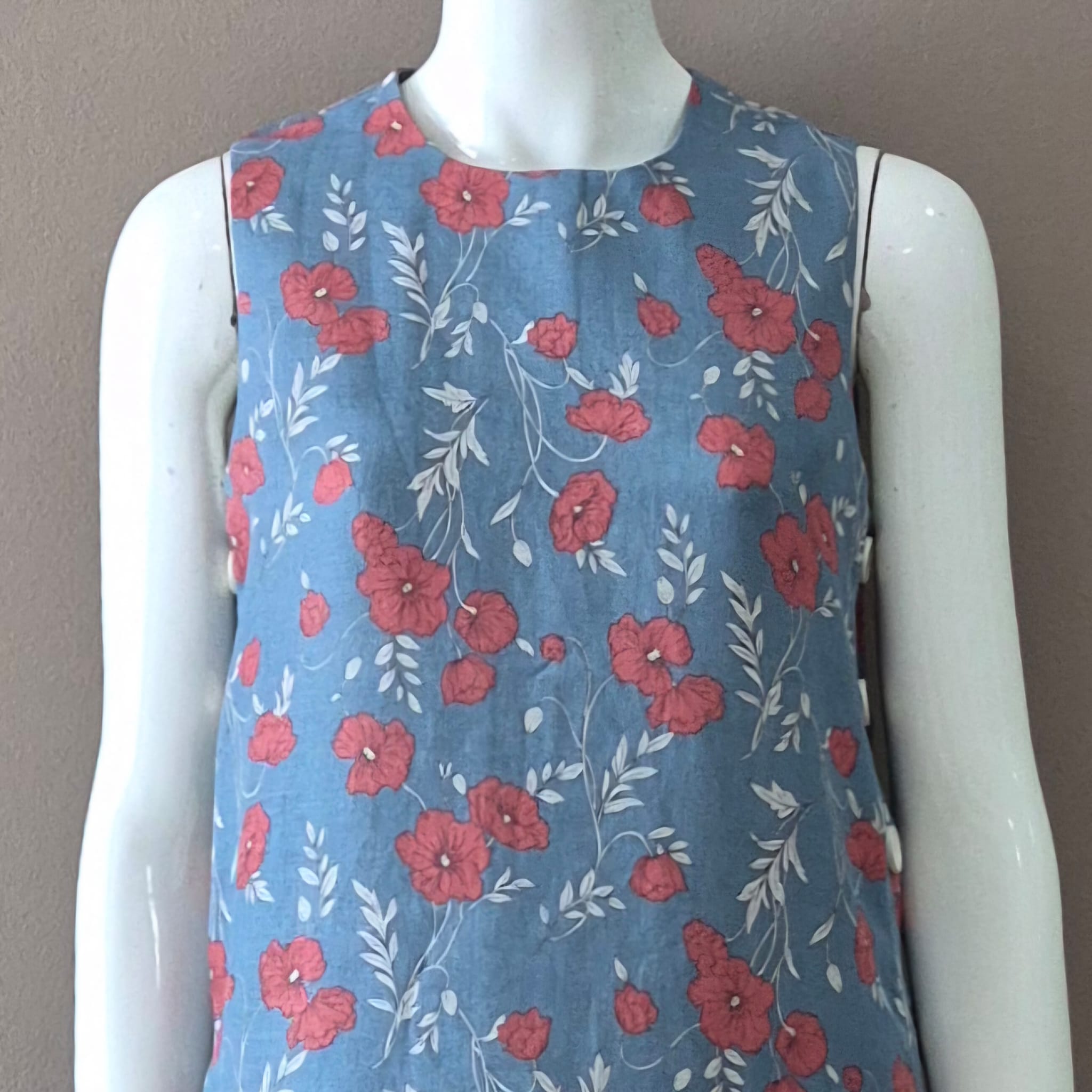 JP Linen Round Neck Maxi Dress