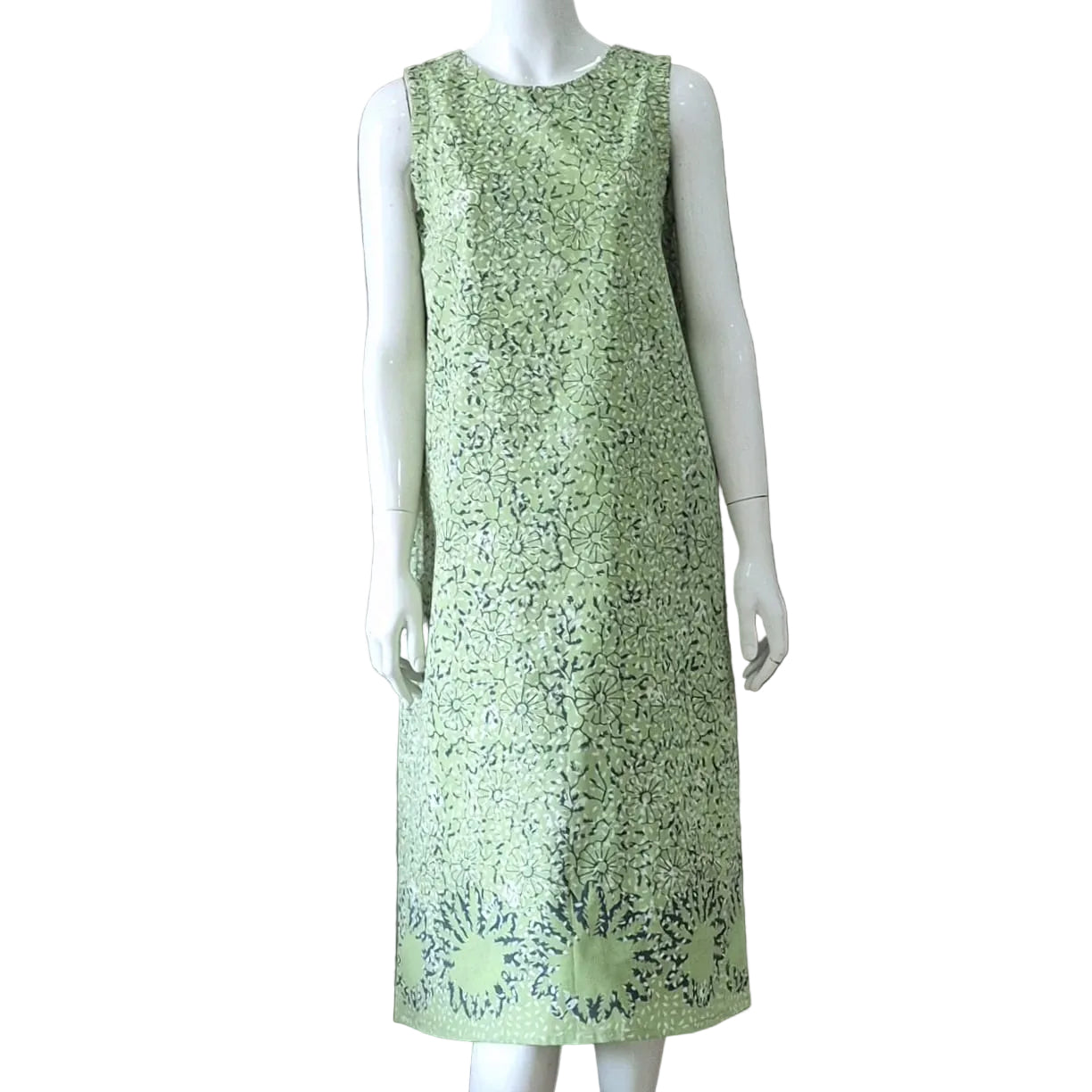 Gathered Sleeveless Dress - S