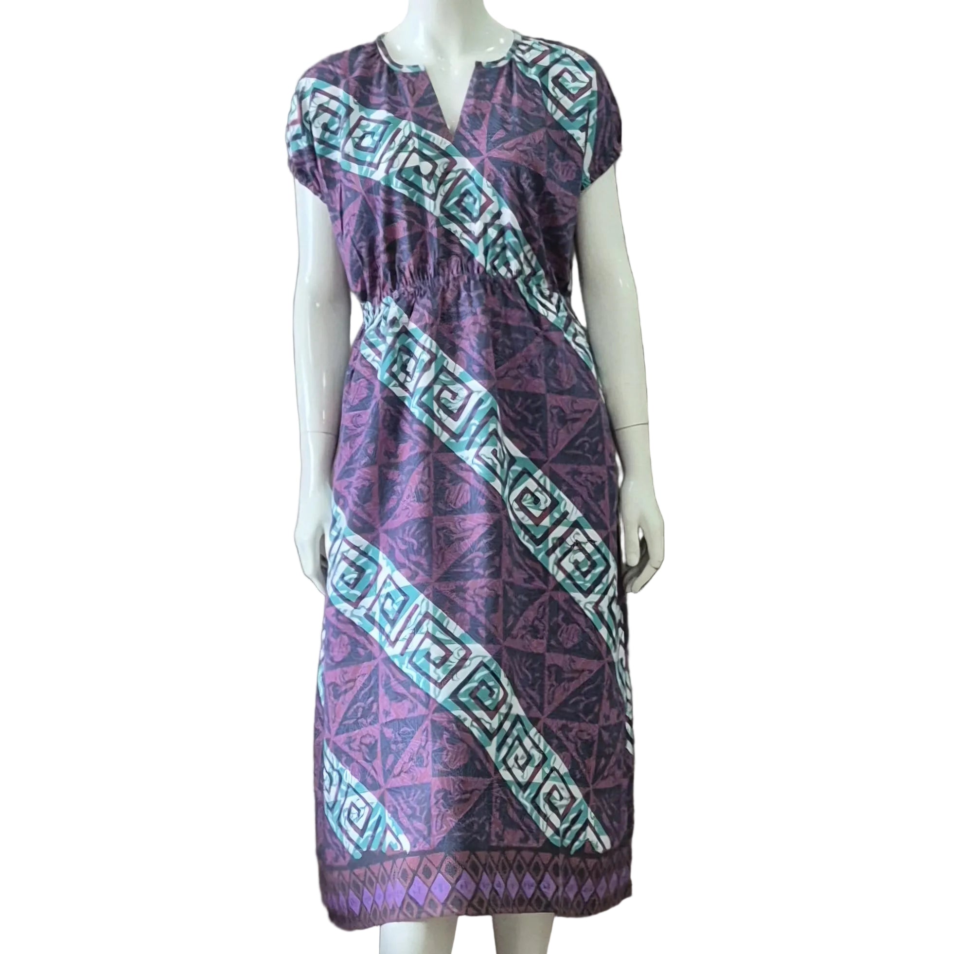 Gathered Waist Midi Dress