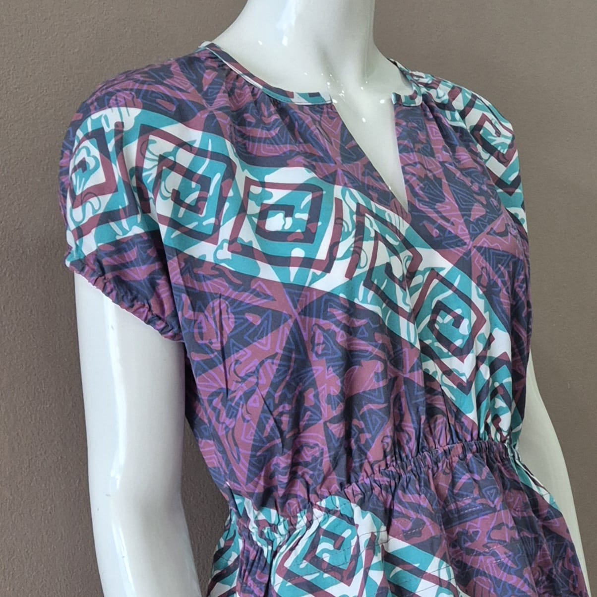 Gathered Waist Midi Dress