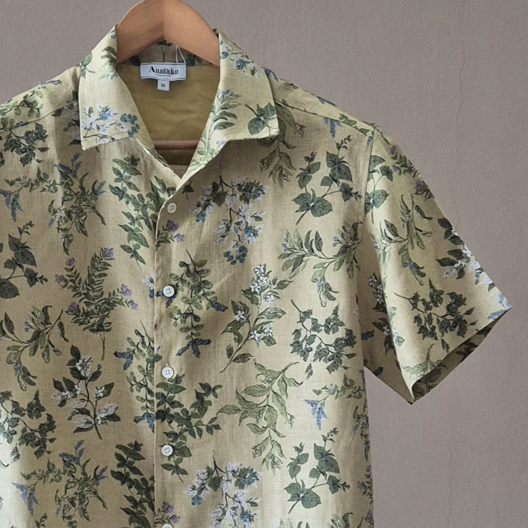 JP Linen Men's Short Sleeve Shirt