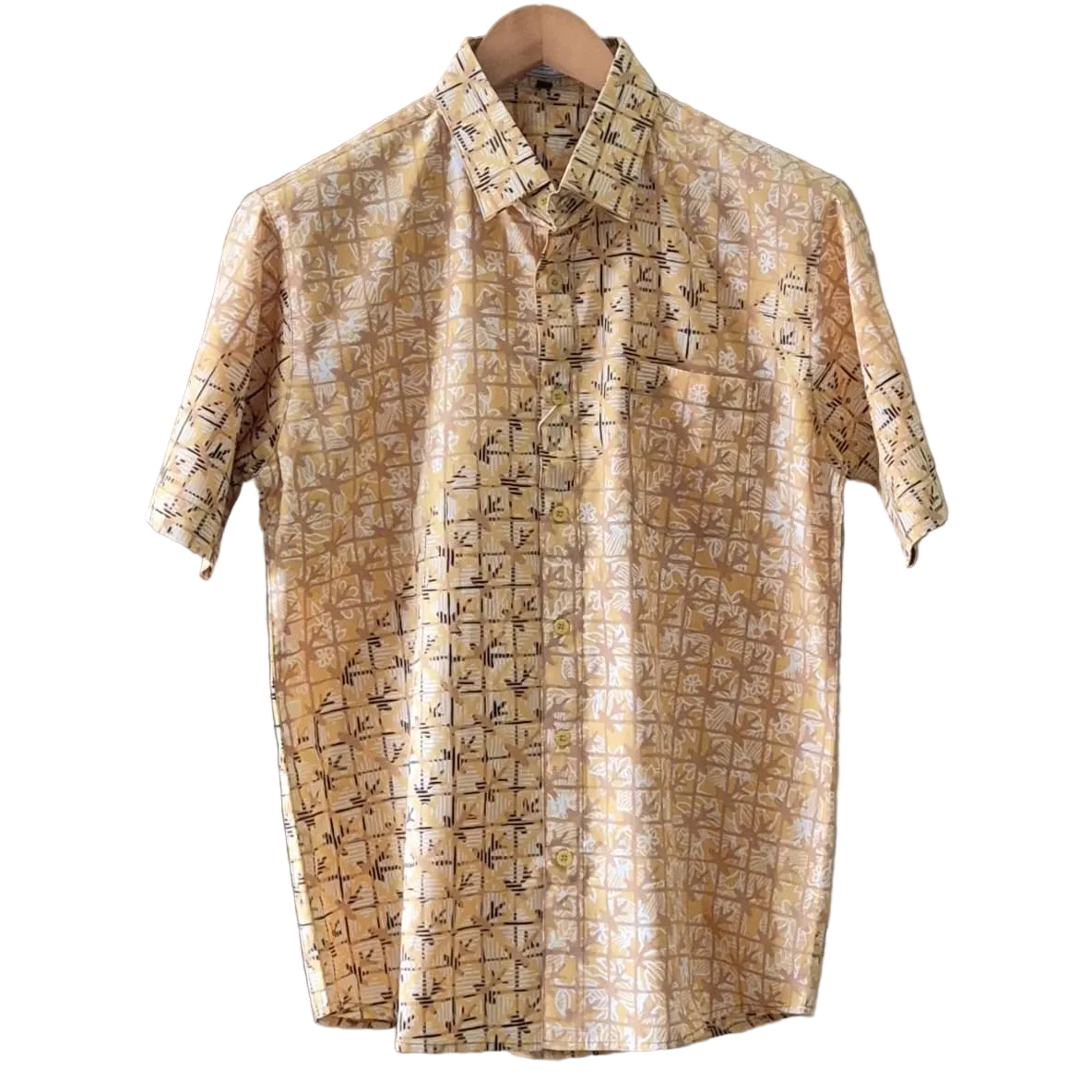 Batik Men's Short Sleeve Shirt - L
