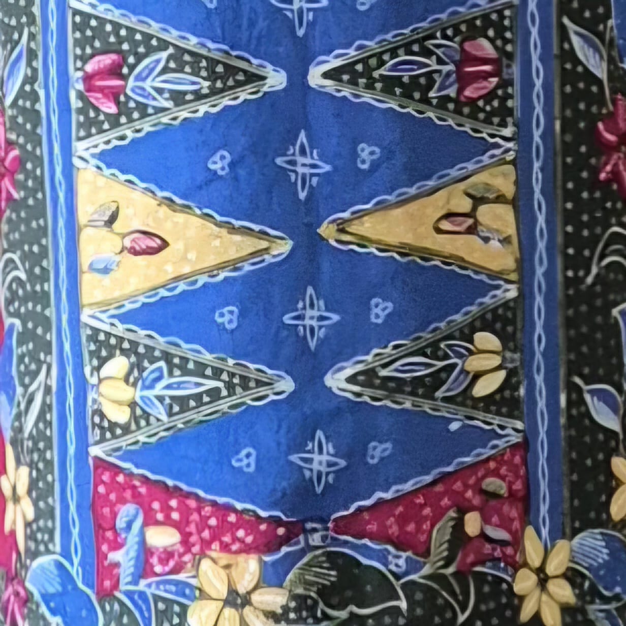 Batik Tulis 2 Buttons Cheongsam Relax Dress - S