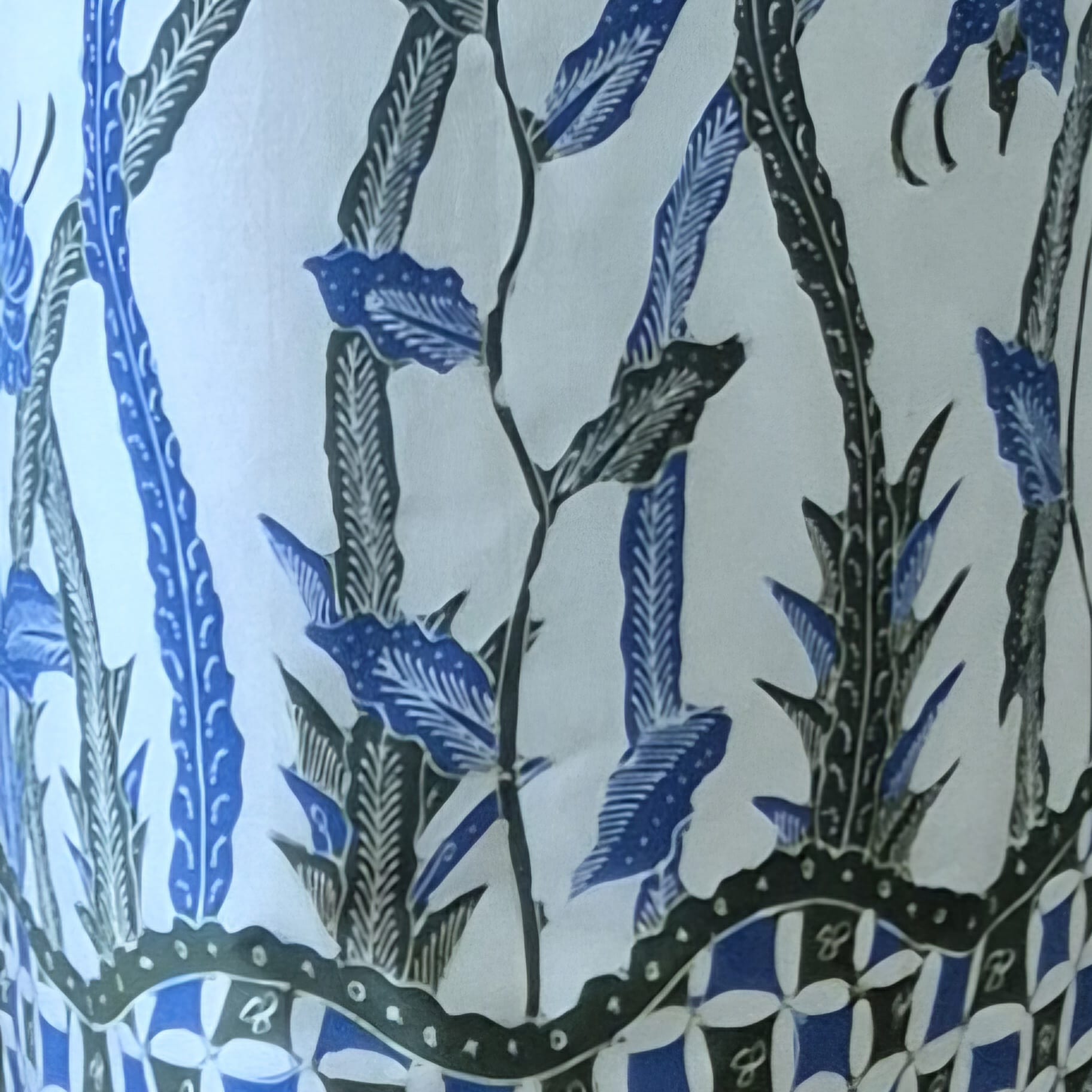 Batik Tulis 2 Buttons Cheongsam Relax Dress - XS