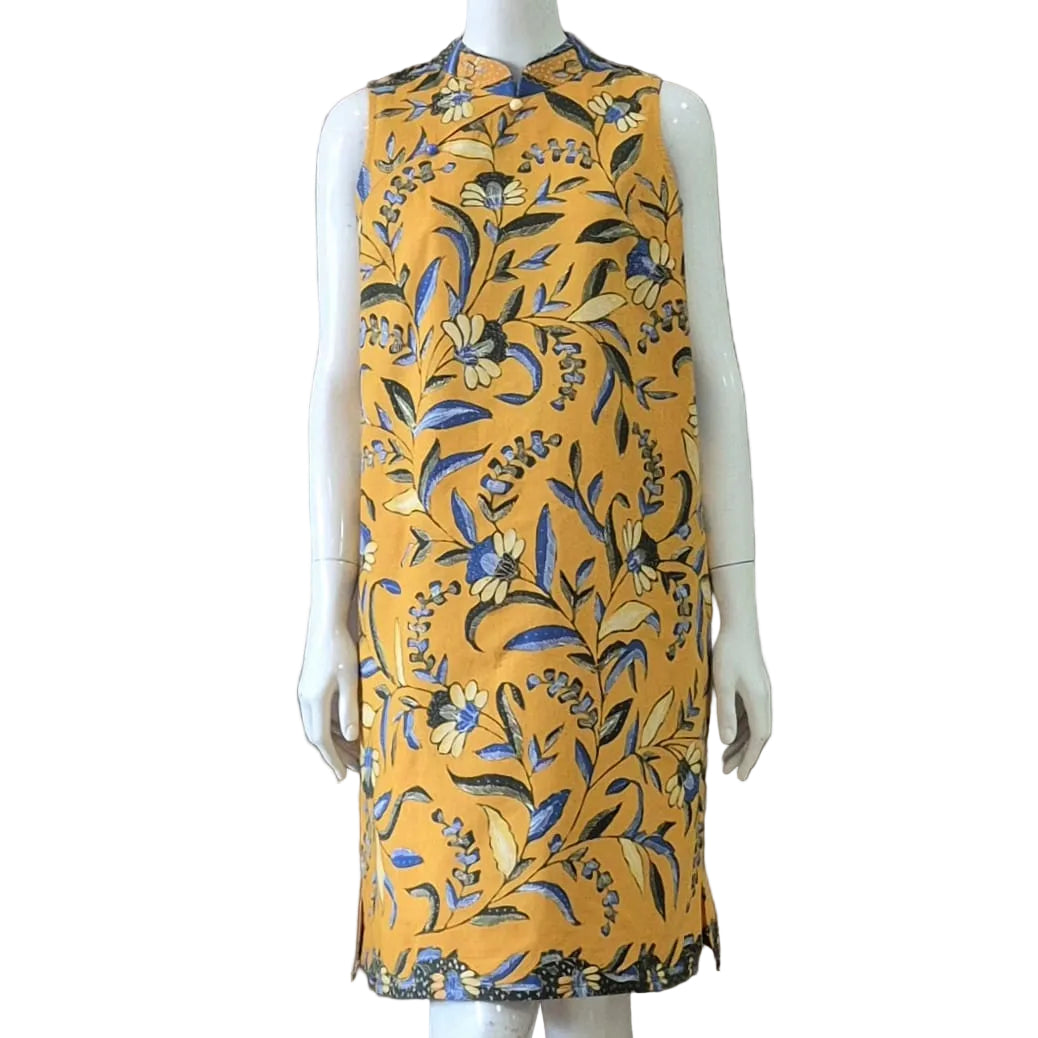 Batik Tulis 2 Buttons Cheongsam Relax Dress - M