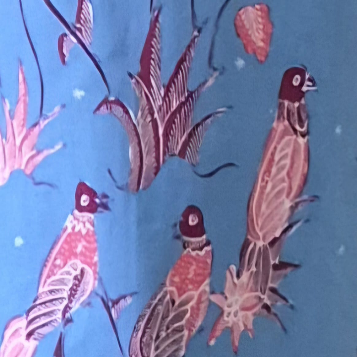 Batik Tulis 2 Buttons Cheongsam Relax Dress - L