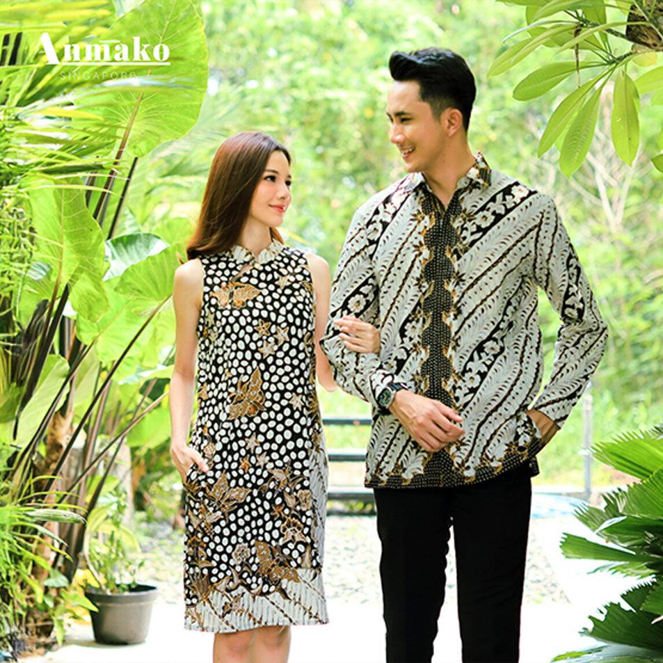 Couple in batik wear