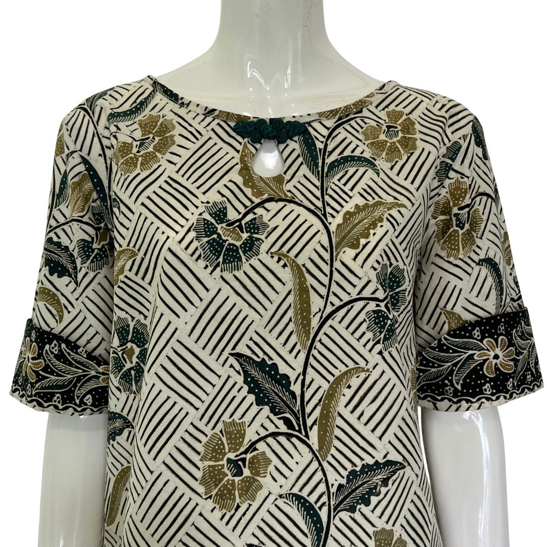 Batik Tulis Flip Sleeve Dress - L