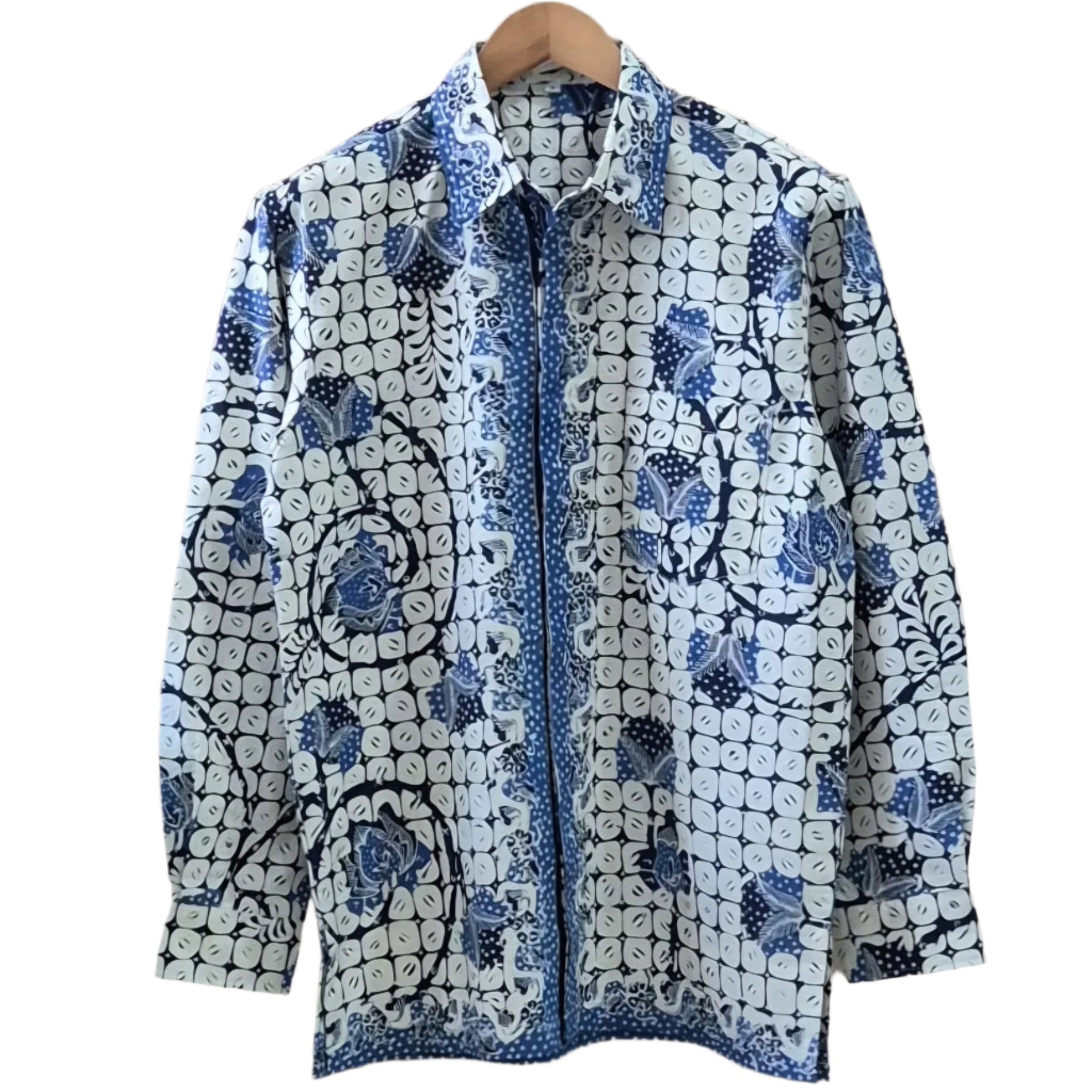 Batik Tulis Men's Supreme Long Sleeve Shirt - S