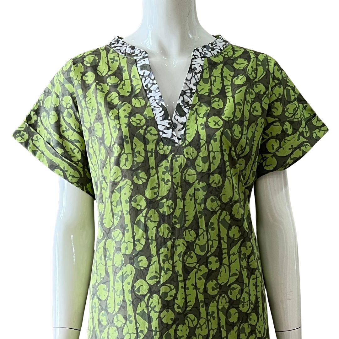V Neck Cap Sleeve Midi Dress XL