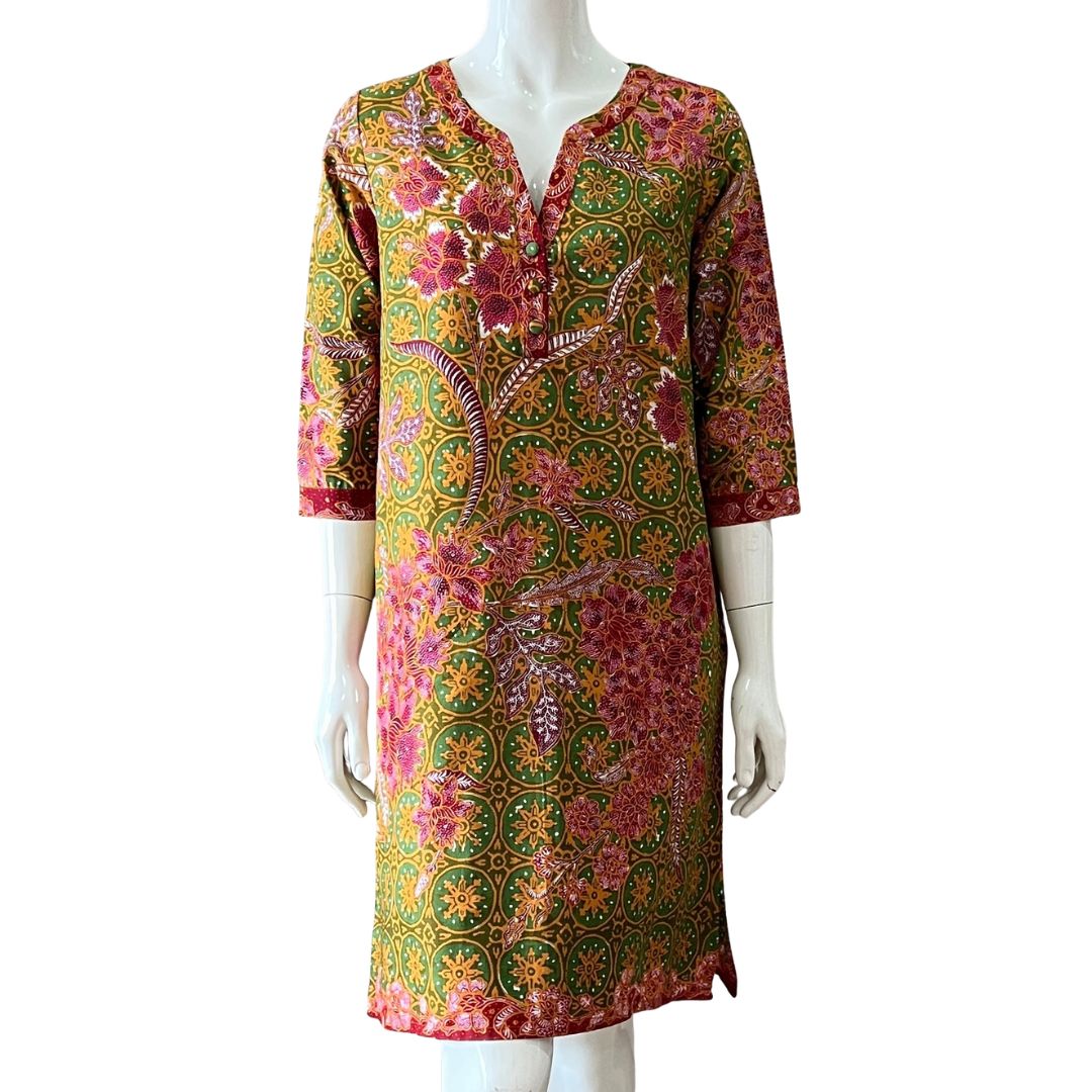 3/4 Sleeve V Neck dress - S