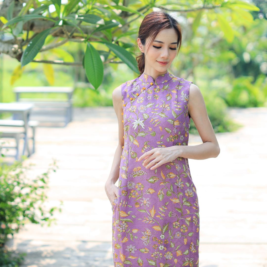 ATBM Cheongsam Midi Dress - XS