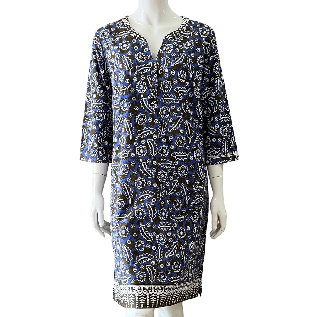 3/4 Sleeve V Neck dress - M