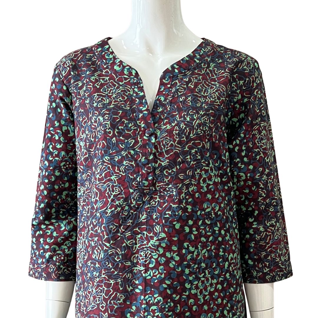 3/4 Sleeve V Neck dress - L