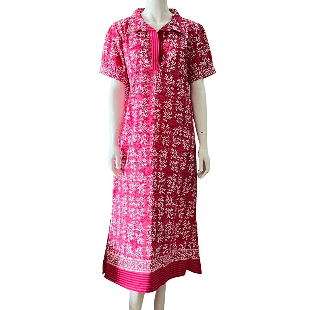 Puff Sleeve Maxi Dress L