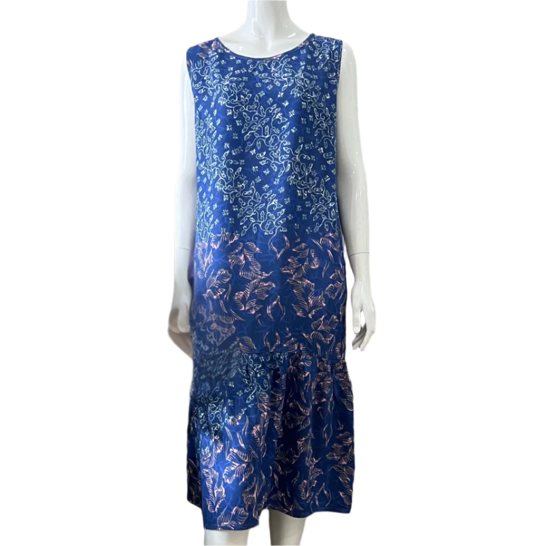 Spring Shift Midi Dress - L