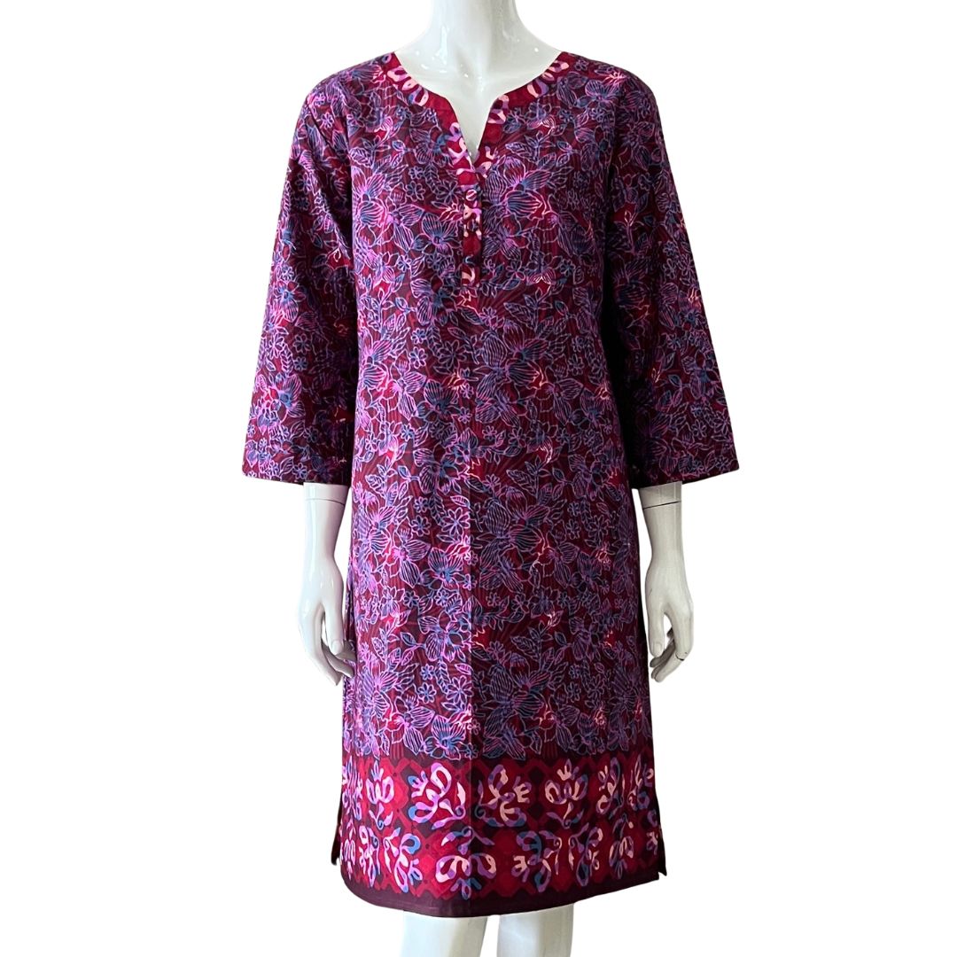 3/4 Sleeve V Neck dress - XL