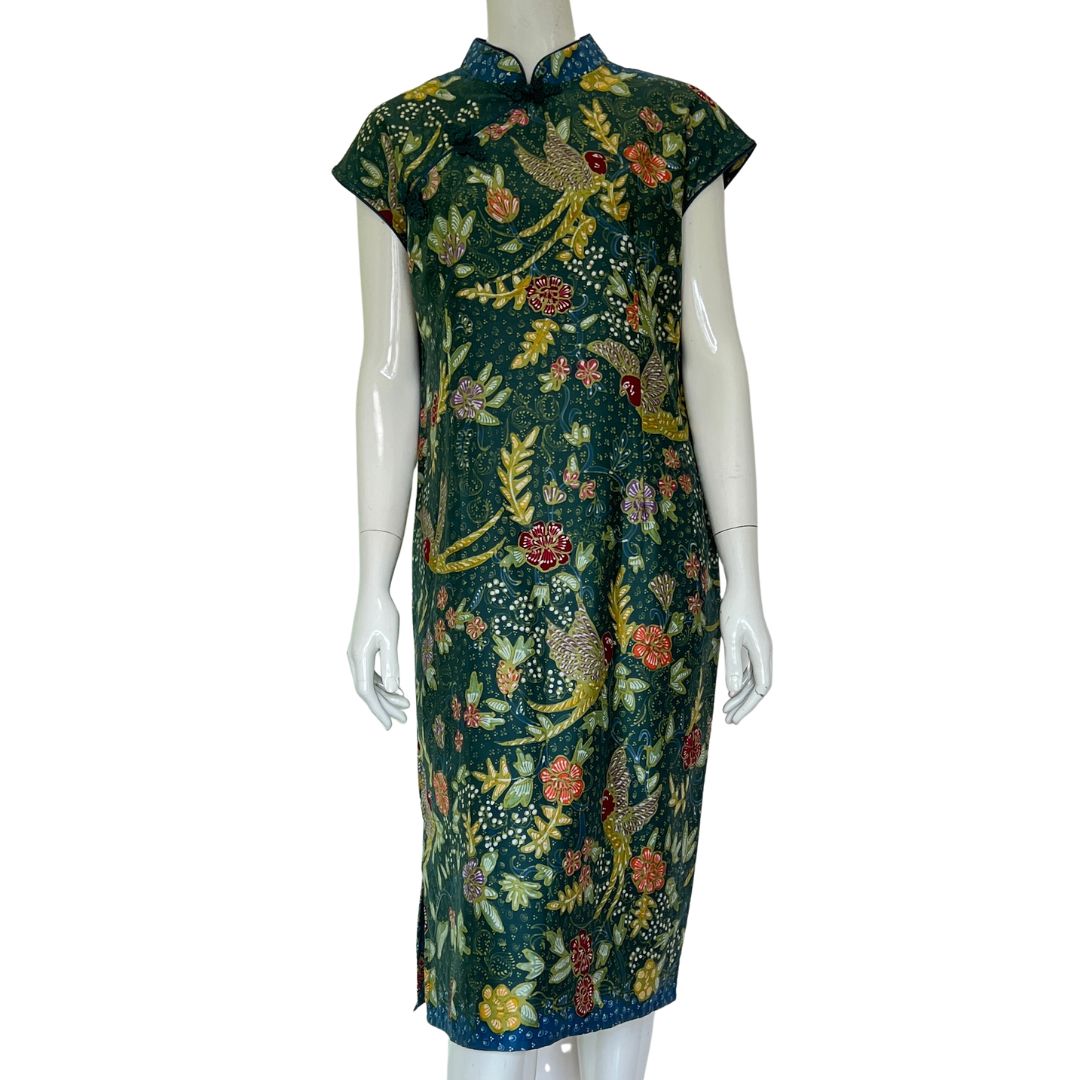 Batik Tulis Nyonya Cheongsam Dress - L
