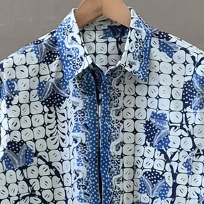 Batik Tulis Men's Supreme Long Sleeve Shirt - S