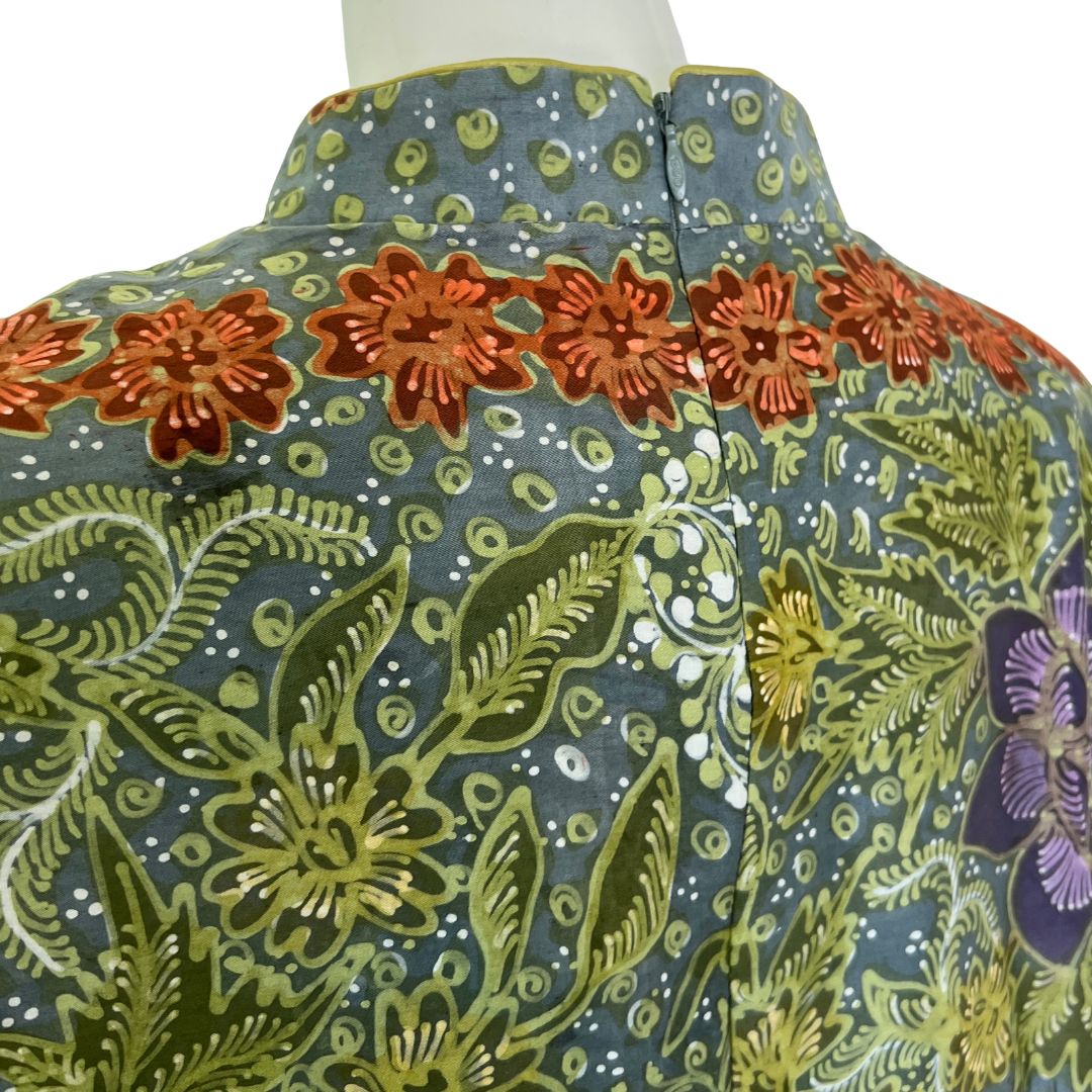 Batik Tulis Nyonya Cheongsam Dress - XL