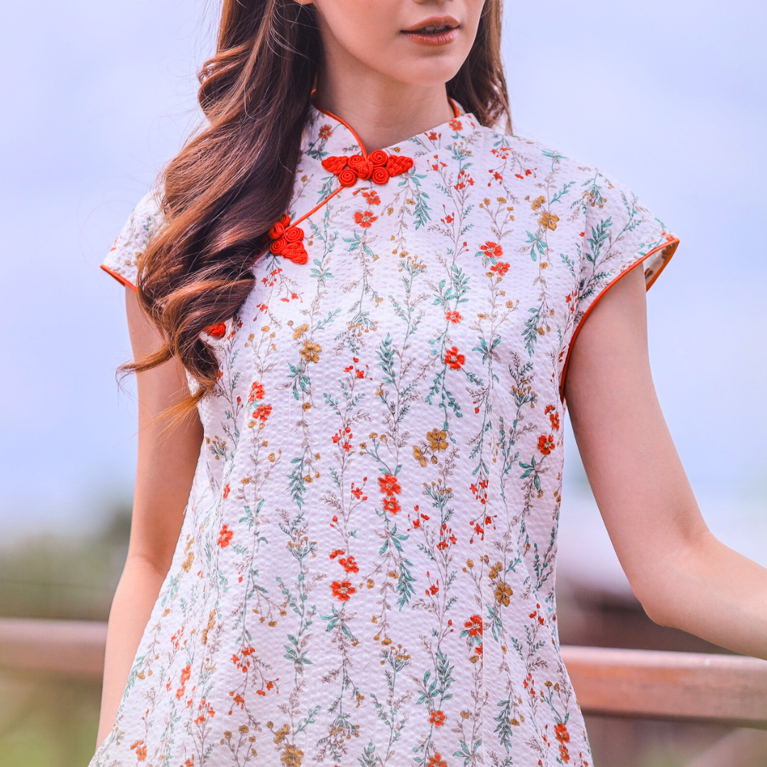 JP Nonya Cheongsam Midi Dress