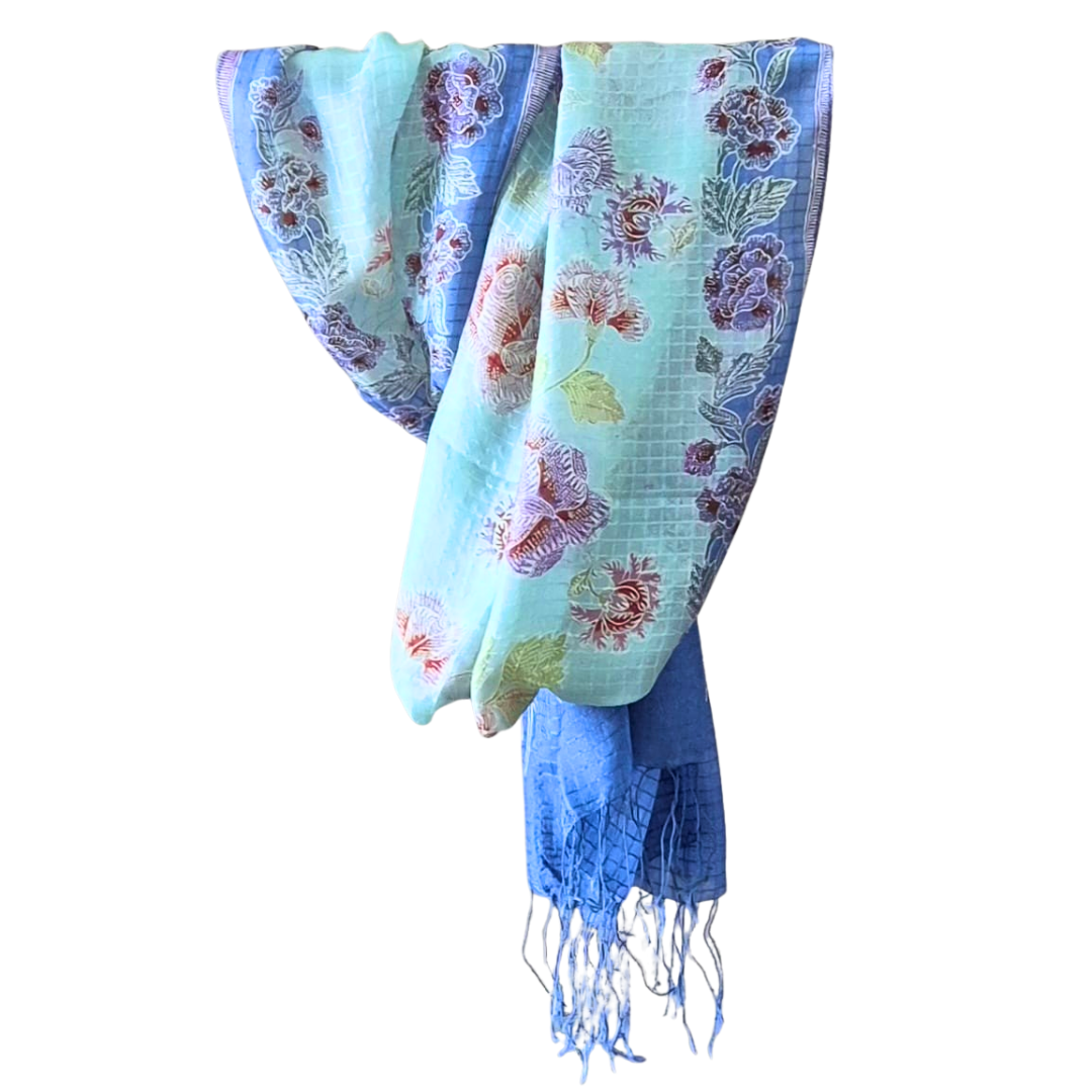 Batik Tulis Lightweight Silk Scarf
