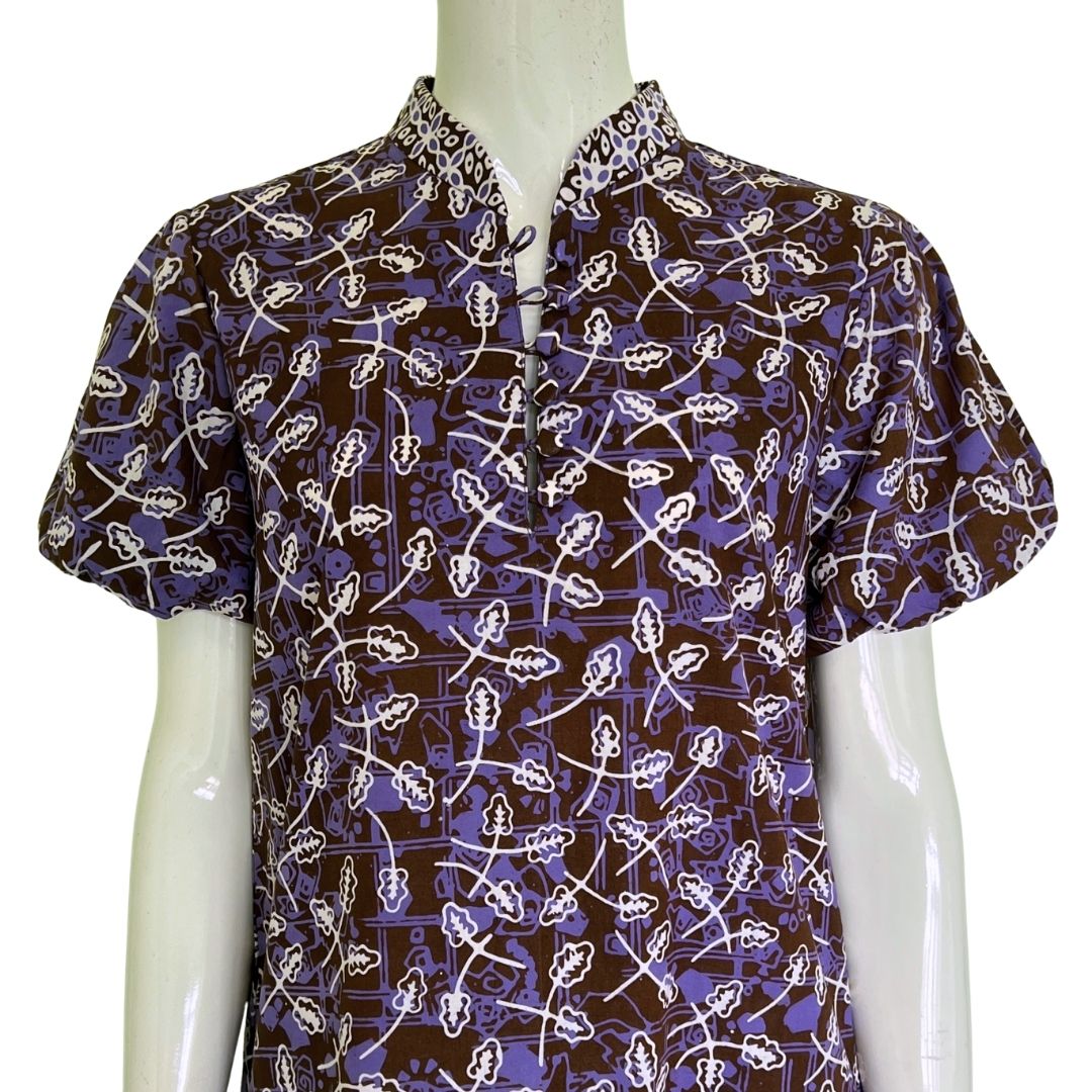 Puff Sleeve Cheongsam Dress S