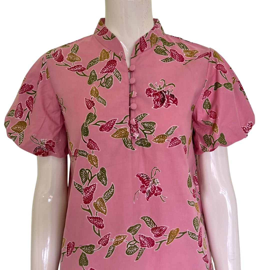 Puff Sleeve Cheongsam Dress S