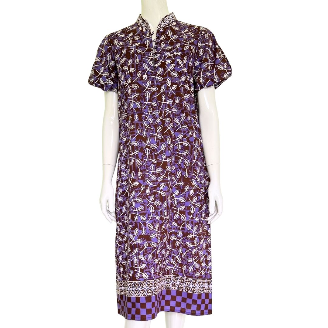 Puff Sleeve Cheongsam Dress S