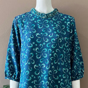 3/4 Sleeve Shift Dress - S