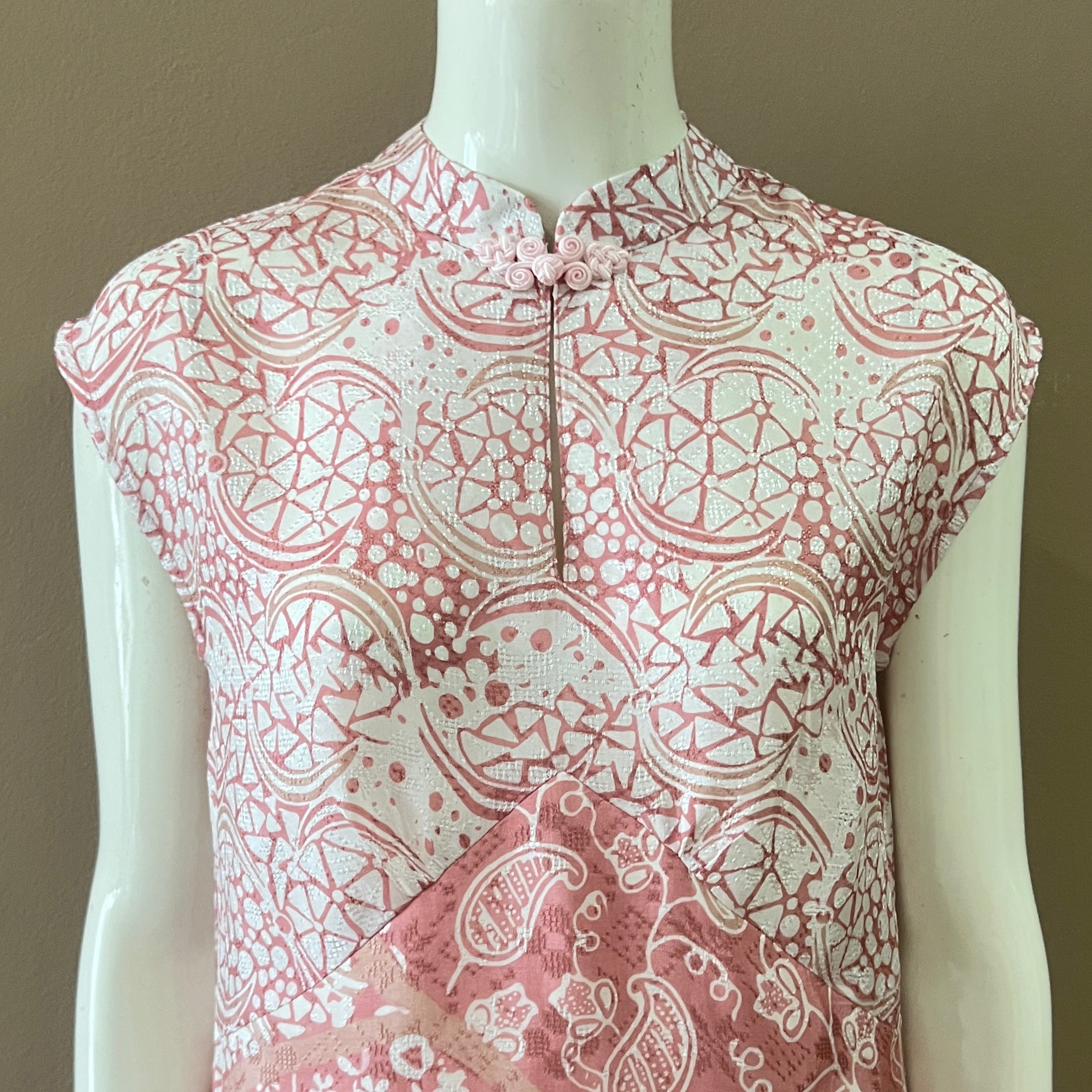 Cheongsam Flare Midi Dress - XS