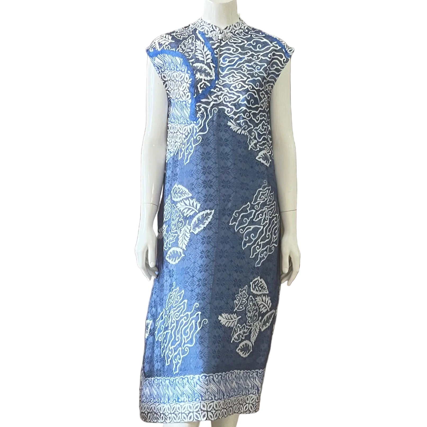 Cheongsam Flare Midi Dress - S