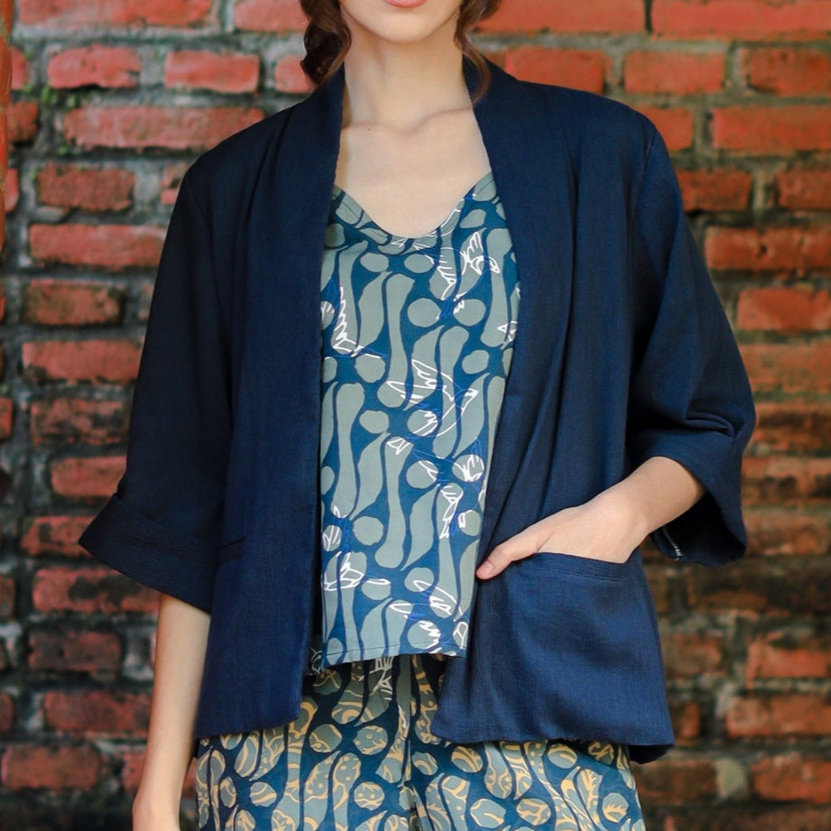 JP Kimono Jacket - Navy
