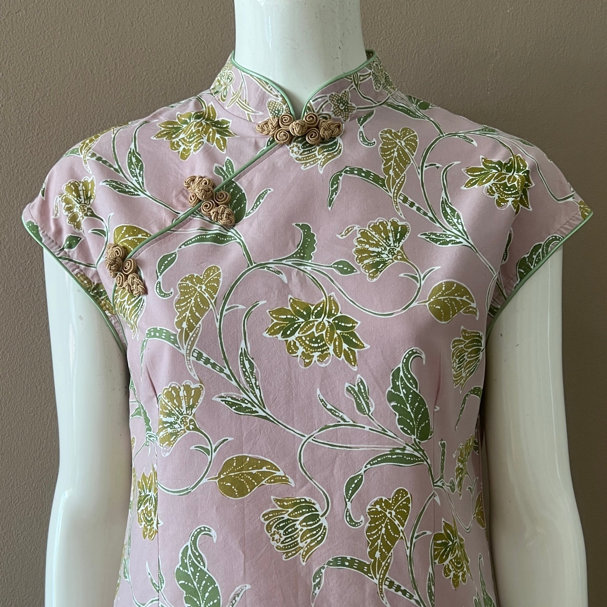 Batik Nyonya Cheongsam Midi Dress -S