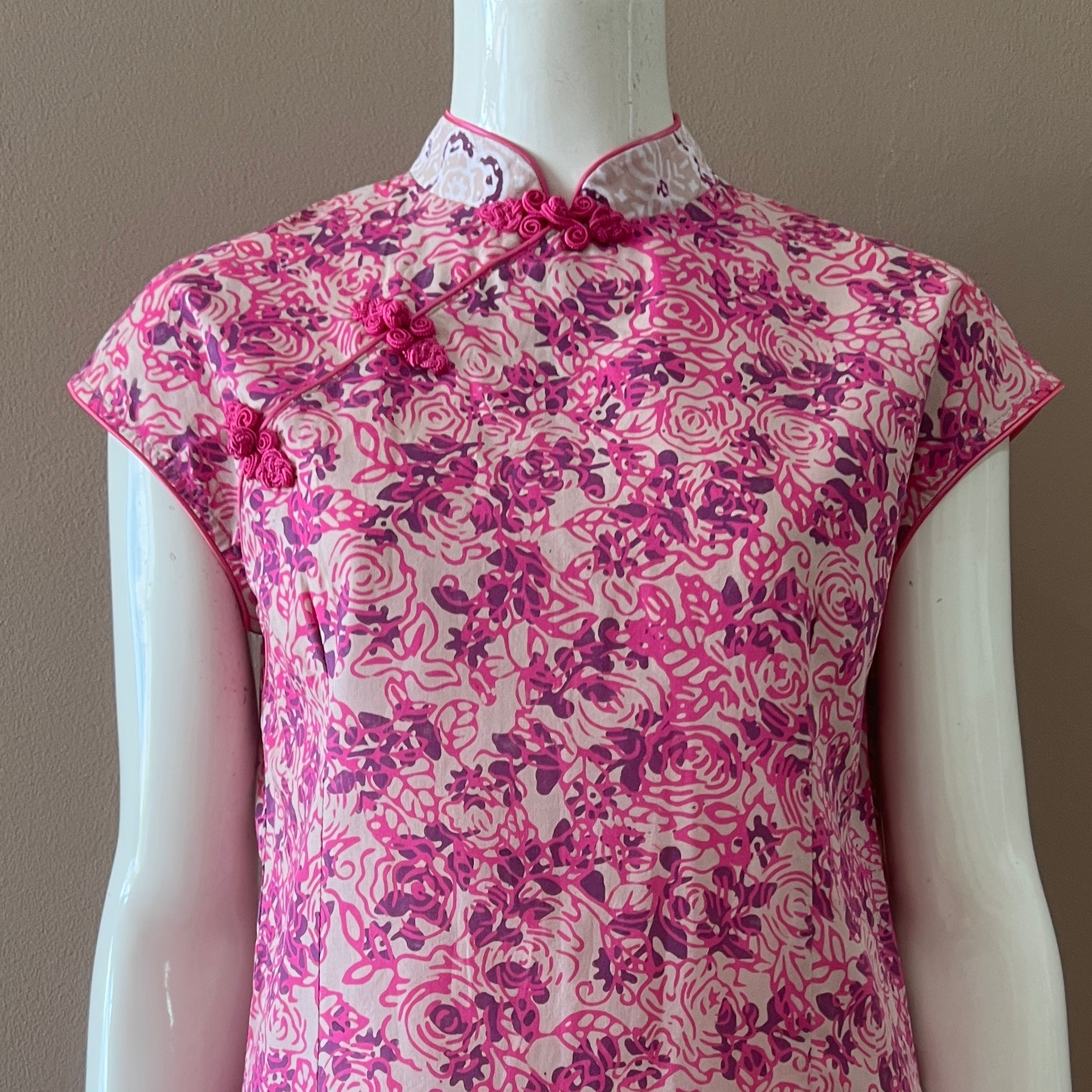 Batik Nyonya Cheongsam Midi Dress -S