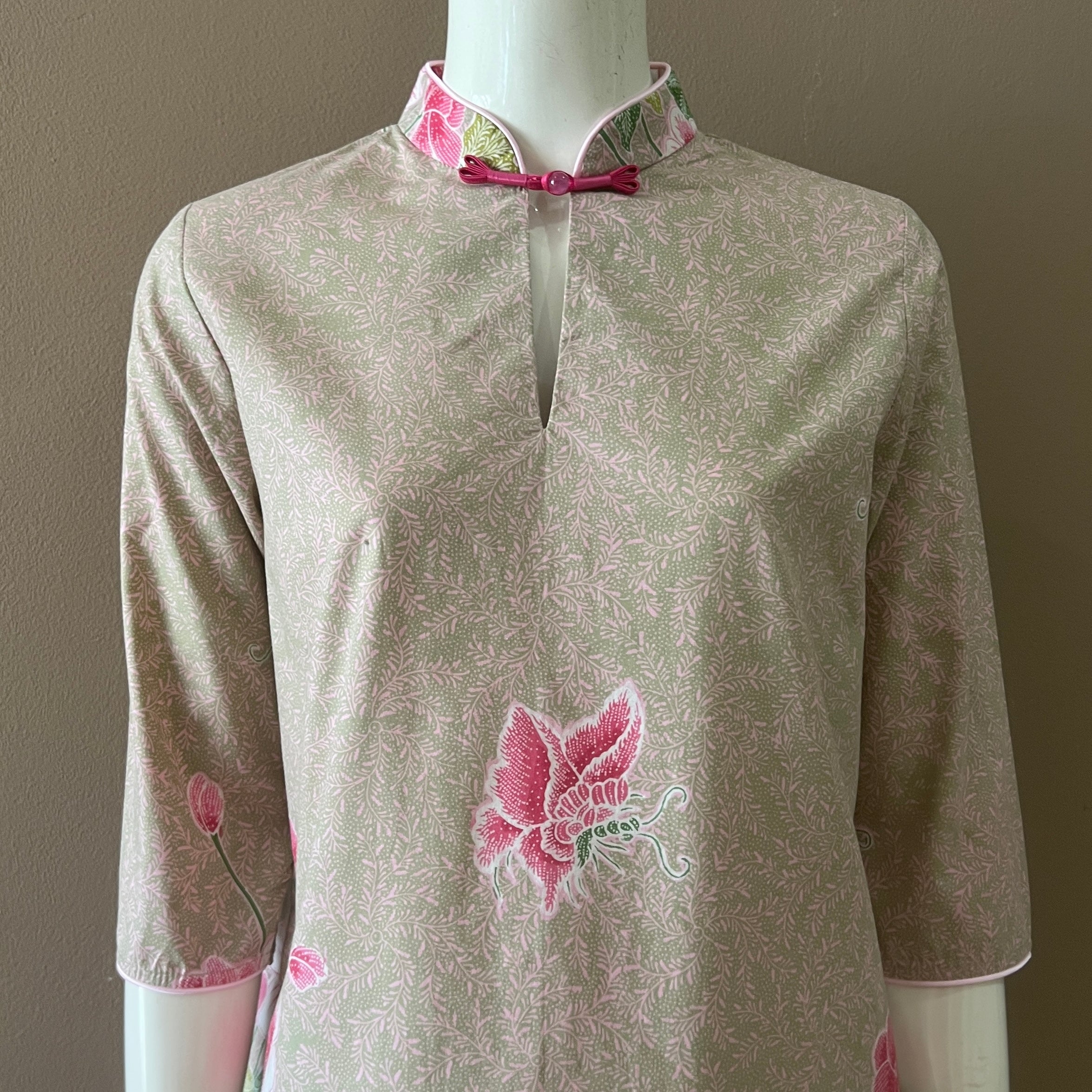 3/4 Sleeve Cheongsam Dress
