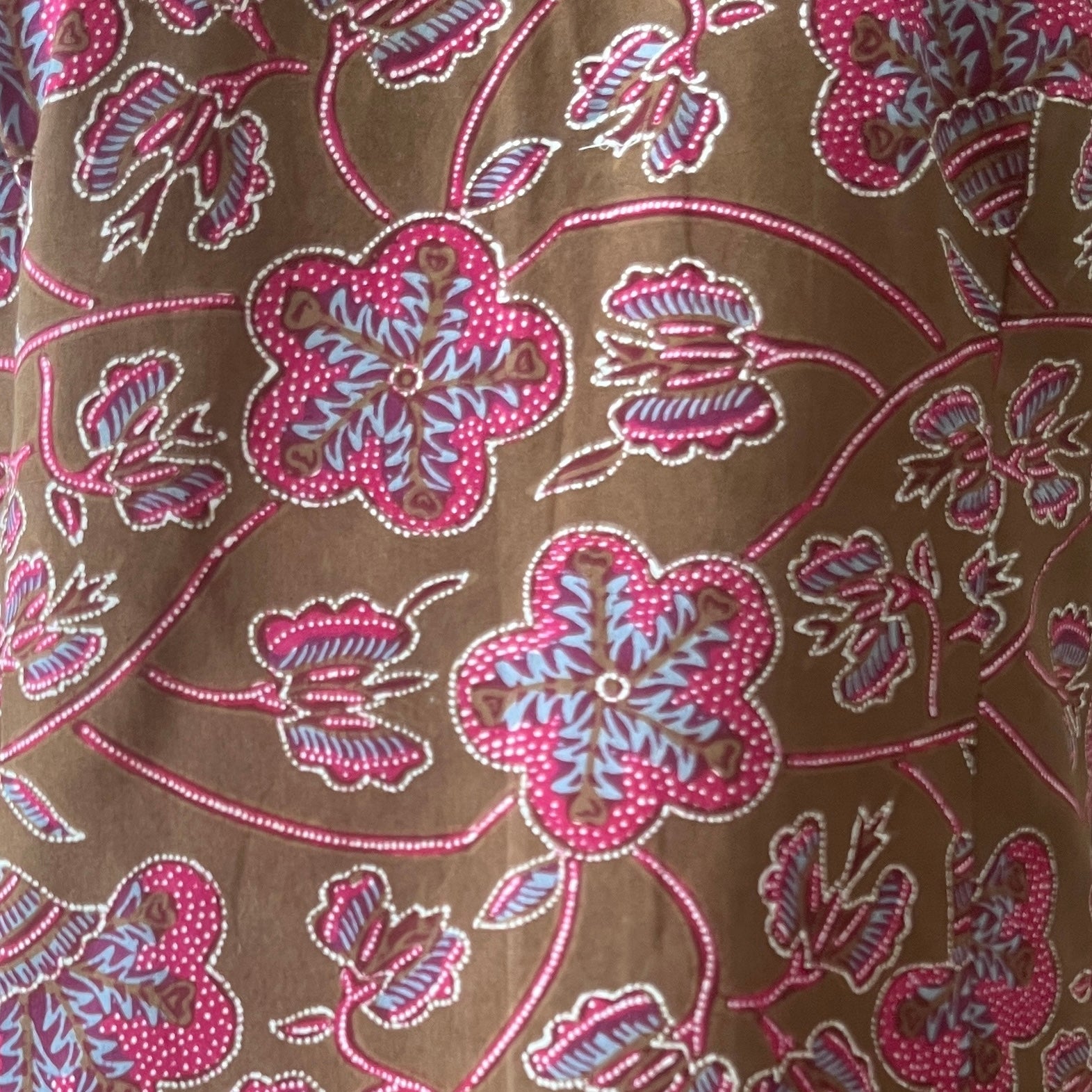 Batik Tulis Classic Cheongsam Maxi Dress - L