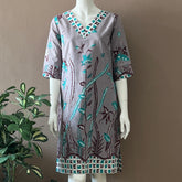 Batik Tulis V Neck Dress - M