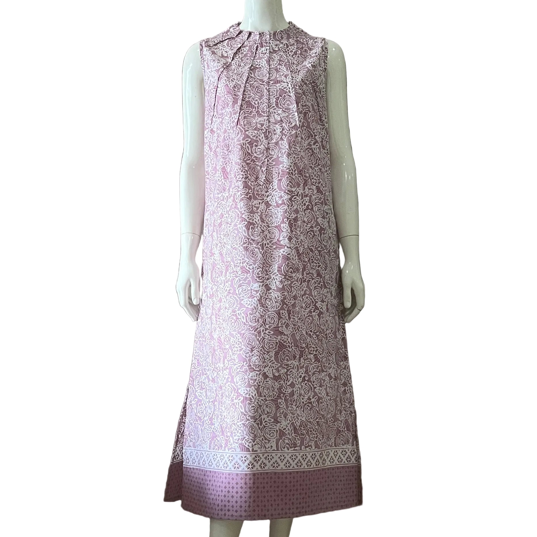 Ruffle Neck Maxi Dress S