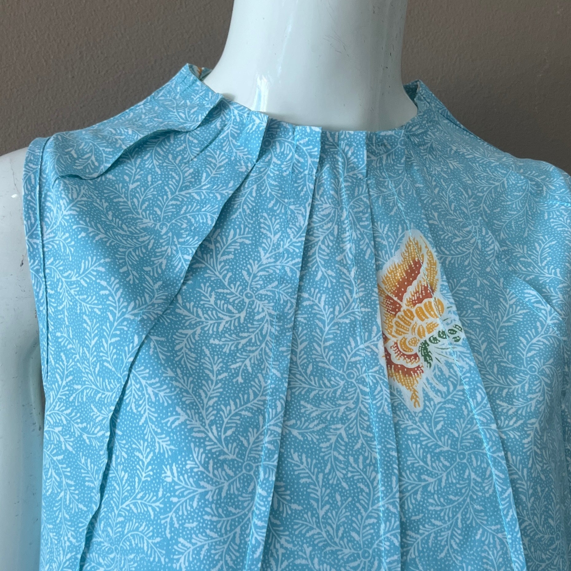 Ruffle Neck Maxi Dress S