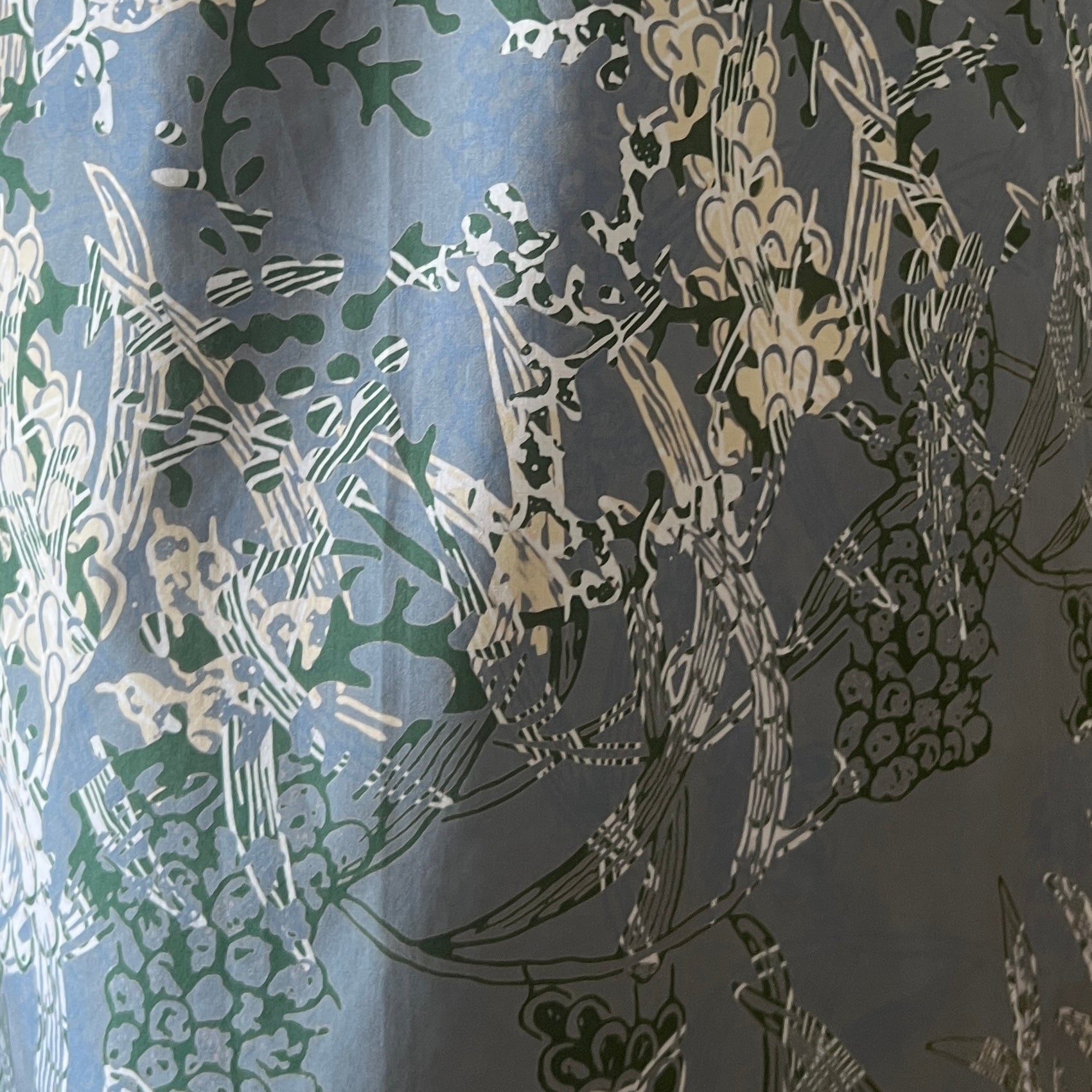 Ruffle Neck Maxi Dress L